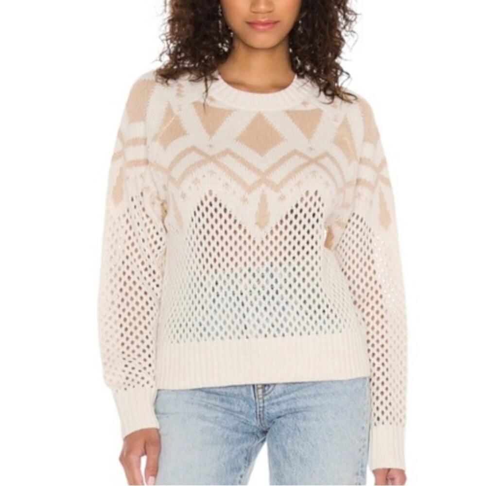 525 America Chalk Fair Isle Sweater Sz. M
